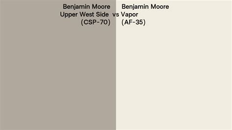 Benjamin Moore Upper West Side Vs Vapor Side By Side Comparison