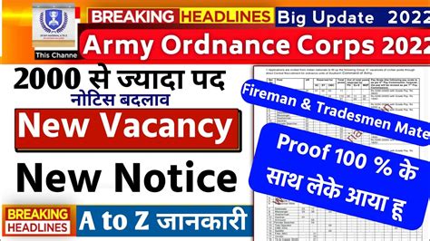 Army Ordnance Corps Recruitment 2022Notification AOC Notification AOC