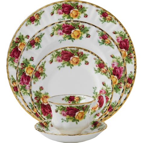 Vintage Royal Albert Old Country Roses Piece Place Setting From