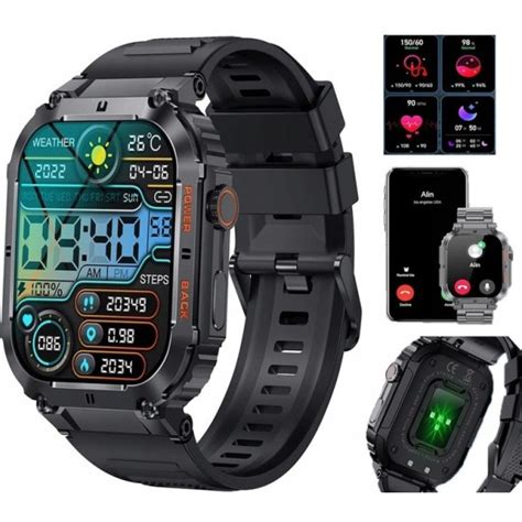 Smartwatch K Pro M Ski Wojskowy Wodoszczelny Inteligentny Zegarek