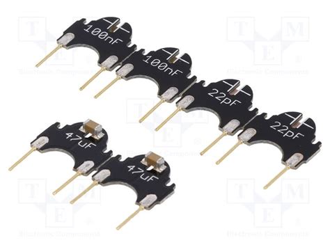 FIT0424 DFROBOT - Kit: capacitors | Kit: 2x 100nF,2x 22pF,2x 47uF; pin ...