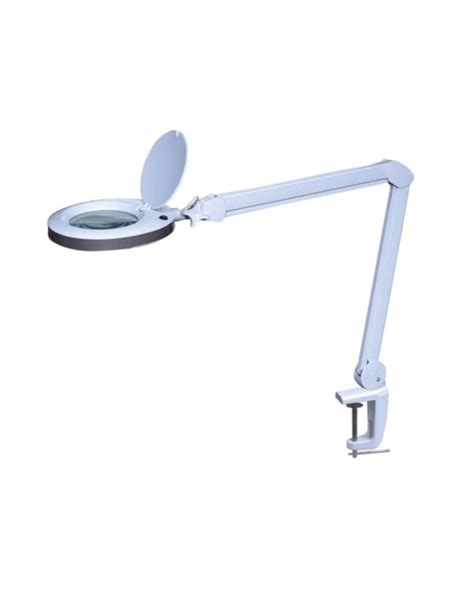 Lampe loupe LED avec pince bras articulé interrupteur