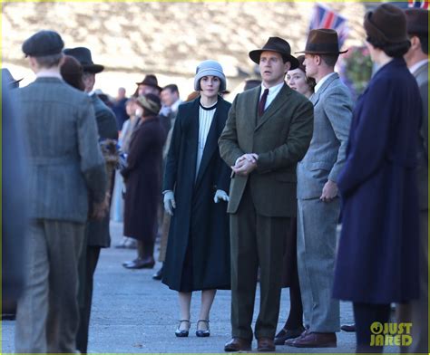 Michelle Dockery Begins Filming 'Downton Abbey' Movie - First Set ...