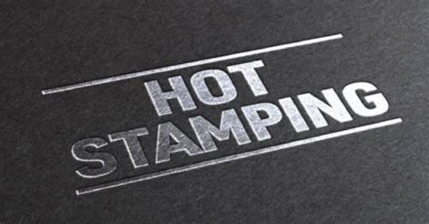 Impresión Hot Stamping características de la estampación en caliente