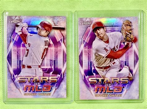 Yahooオークション 2枚セット 2023 大谷翔平カードtopps Chrome Se