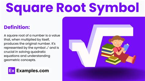 Square Root Symbol - Examples, Sign, Name in Word, FAQs