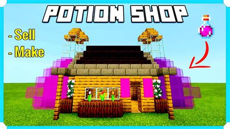 How To Build A Potion Shop In Minecraft Bedrock Mcpexboxps4switchwindows10 Youtube