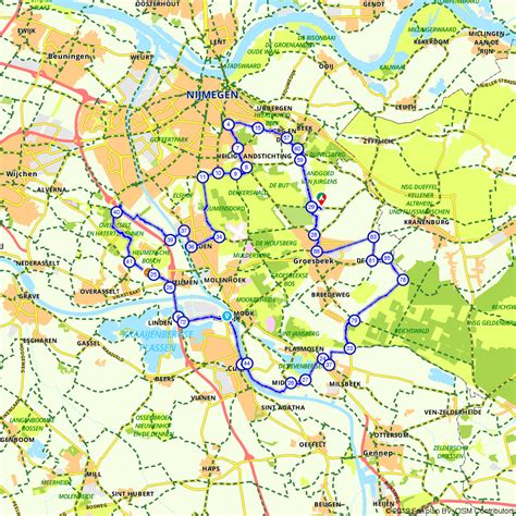 Fietsknooppunten Gelderland Kaart Vogels