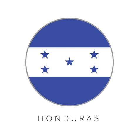 Premium Vector Honduras Flag Round Circle Vector Icon