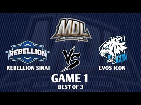 Rebellion Sinai Vs Evos Icon Game Mdl Id Season Hari Minggu