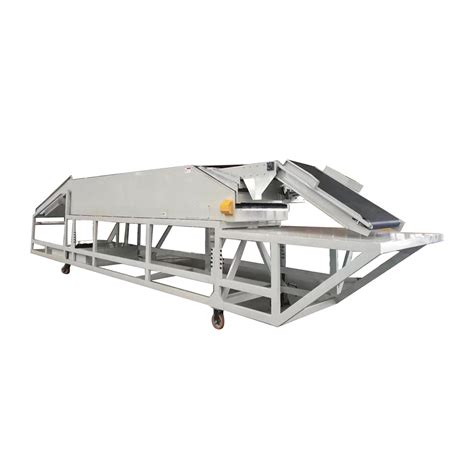 Movable telescopic conveyor with platform for loading unloading ...