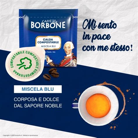 50 Cialde in Carta Caffè Borbone Miscela Blu ESE 44mm