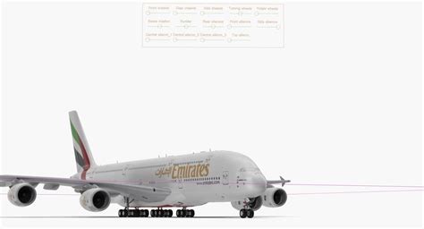 airbus a380-1000 emirates rigged x