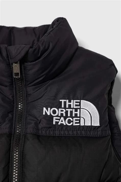 Otroški Puhasti Brezrokavnik The North Face 1996 Retro Nuptse Vest črna