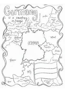 Germany A Coloring Sheet By Art With Mrs Olson Tpt