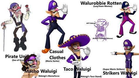 Waluigi Costumes; Details in comments. : r/seaofgreed