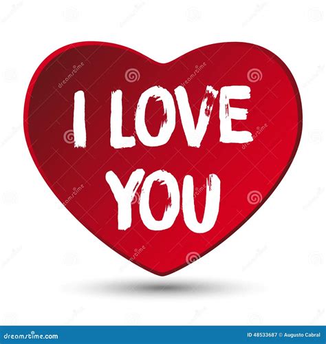 Valentine Day I Love You Heart Stock Vector Illustration Of Beautiful