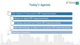 Lessons Learned From Failed Erp Implementation Webinar Presentation Ppt