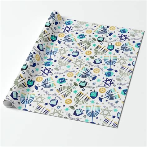 Happy Hanukkah Wrapping Paper | Zazzle.com