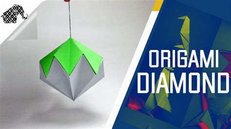 Origami How To Make An Origami Diamond Youtube