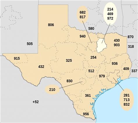 Area Codes 214 469 And 972 Wikipedia Printable Map Of Dfw