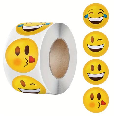 Kawaii Smile Various Emoticons Stickers Cute Cartoon Labels Temu