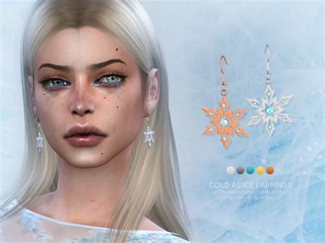 The Sims Resource Cold As Ice Earrings