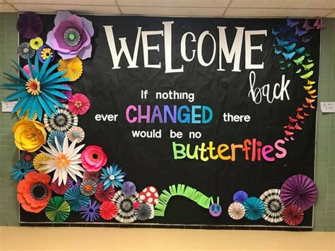 Pin on Elementary Art | Back to school bulletin boards, School board ...