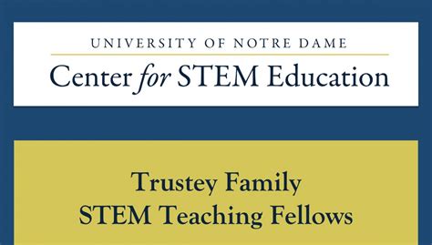 University Of Notre Dame Center For Stem Education Accepting