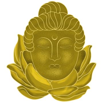 Golden Buddha Icon For Peaceharmony In Indonesian Culture Vector Holy