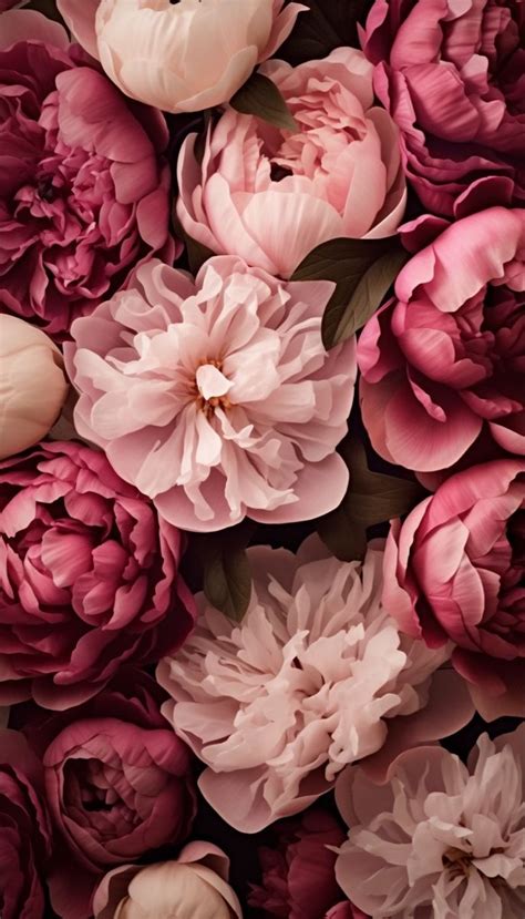 Pink And White Flowers Are Arranged Together