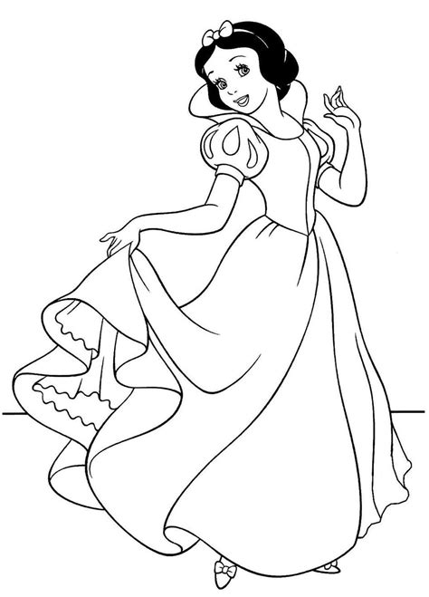 Desenho Branca De Neve Para Colorir