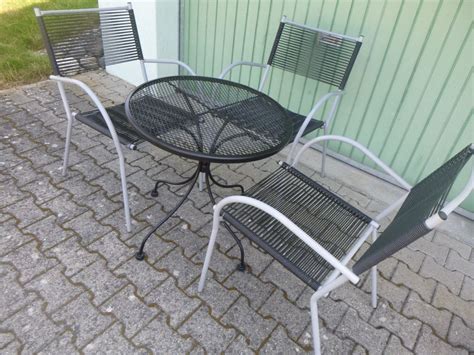 Runder Gartentisch Mit Spagetti St Hle Gartenset Kaufen Auf Ricardo