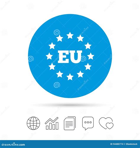 Icono De La Unión Europea La UE Protagoniza Símbolo Ilustración del