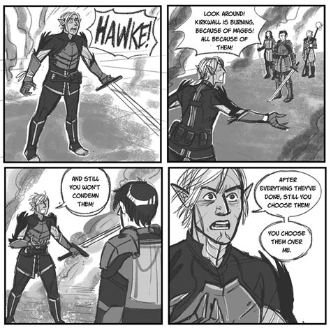 Angsty Dragon Age 2 Comic Part 1 Starring Fenris