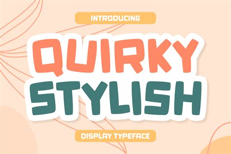 Quirky Stylish Font By Creative Fabrica Fonts · Creative Fabrica