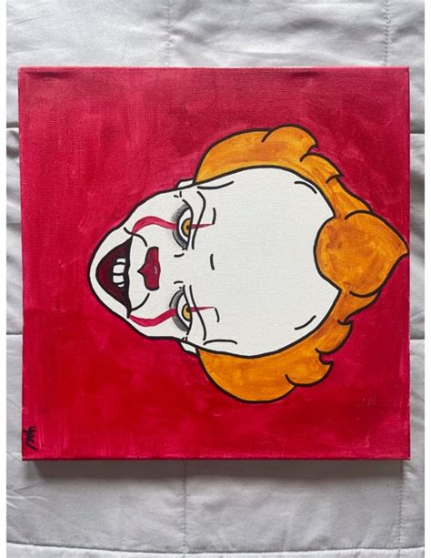 Pennywise IT Acrylic Painting - Etsy