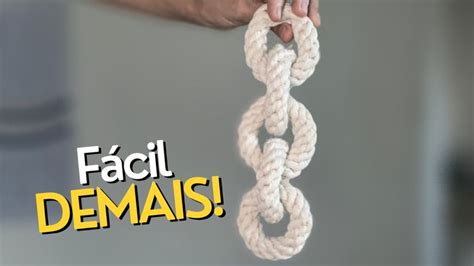 Corrente De Macram Corda De Macrame Corrente De Croch Tutorial De