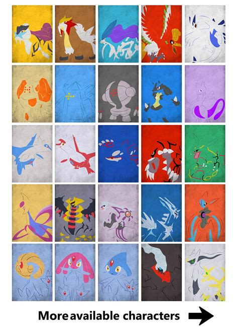 Create Legendary Pokemon Print Set - Etsy