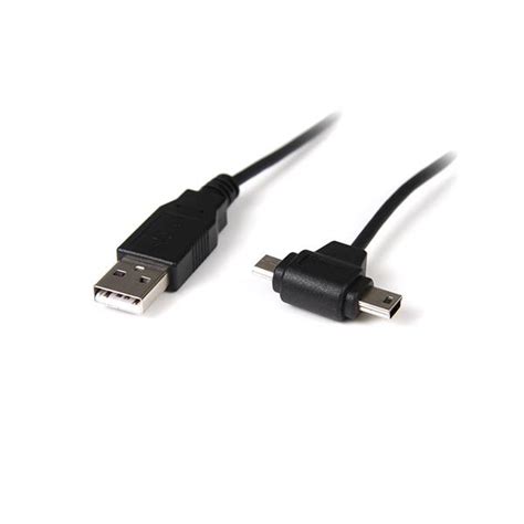 USB Combo Cable Mini USB And Micro USB To USB 3ft StarTech