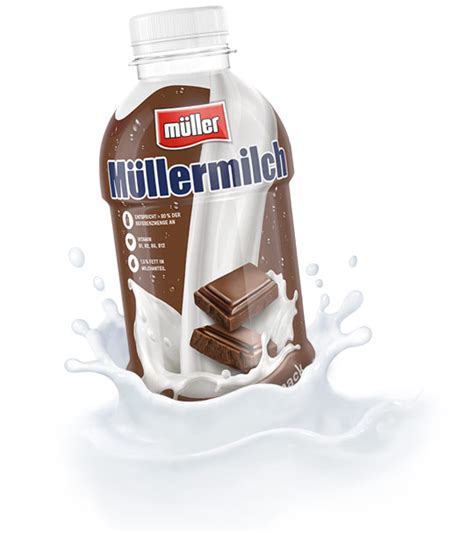 Müllermilch Original in der Flasche Schoko Geschmack Molkerei Müller