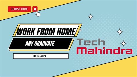 Work From Home Graduate Job Tech Mahindra Salary Youtube