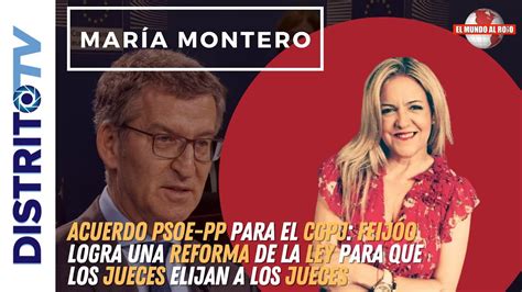 Maria Montero La Renovaci N Del Cgpj Ha Sido Un Golpe Mortal Para El