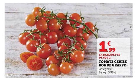 Promo Tomate Cerise Ronde Grappe Chez Hyper U