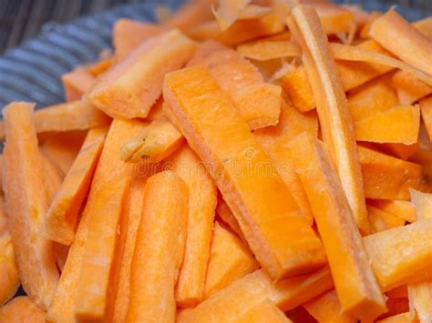 Finely Chopped Carrots. Carrots on the Table. Cooking. Ingredient for Pilaf Stock Image - Image ...