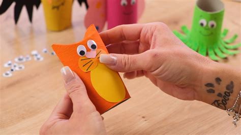 Bastelidee mit Kindern Papier LÖWE aus Klopapier Rollen YouTube