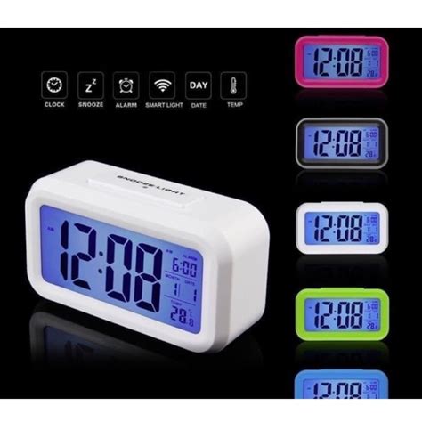 Jual Jam Meja Pintar Weker Digital Jam Multifungsi Desktop Smart Clock