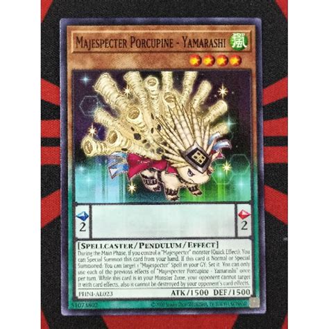 YUGIOH KONAMI PHNI AE023 Majespecter Porcupine Yamarashi Common