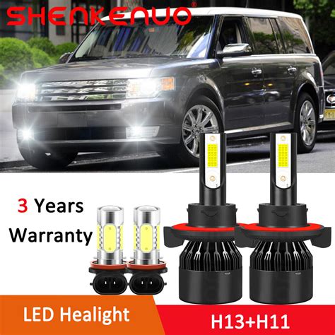 For Ford Flex H Led Headlight H Fog Light Bulbs Kit