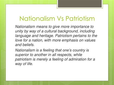 Nationalism Vs Patriotism Venn Diagram Nationalism Vs Patrio